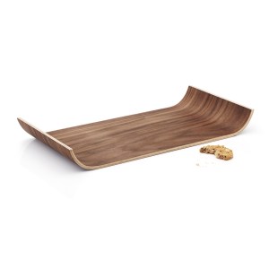 Wooden Walnut Scandi Serving Tray 