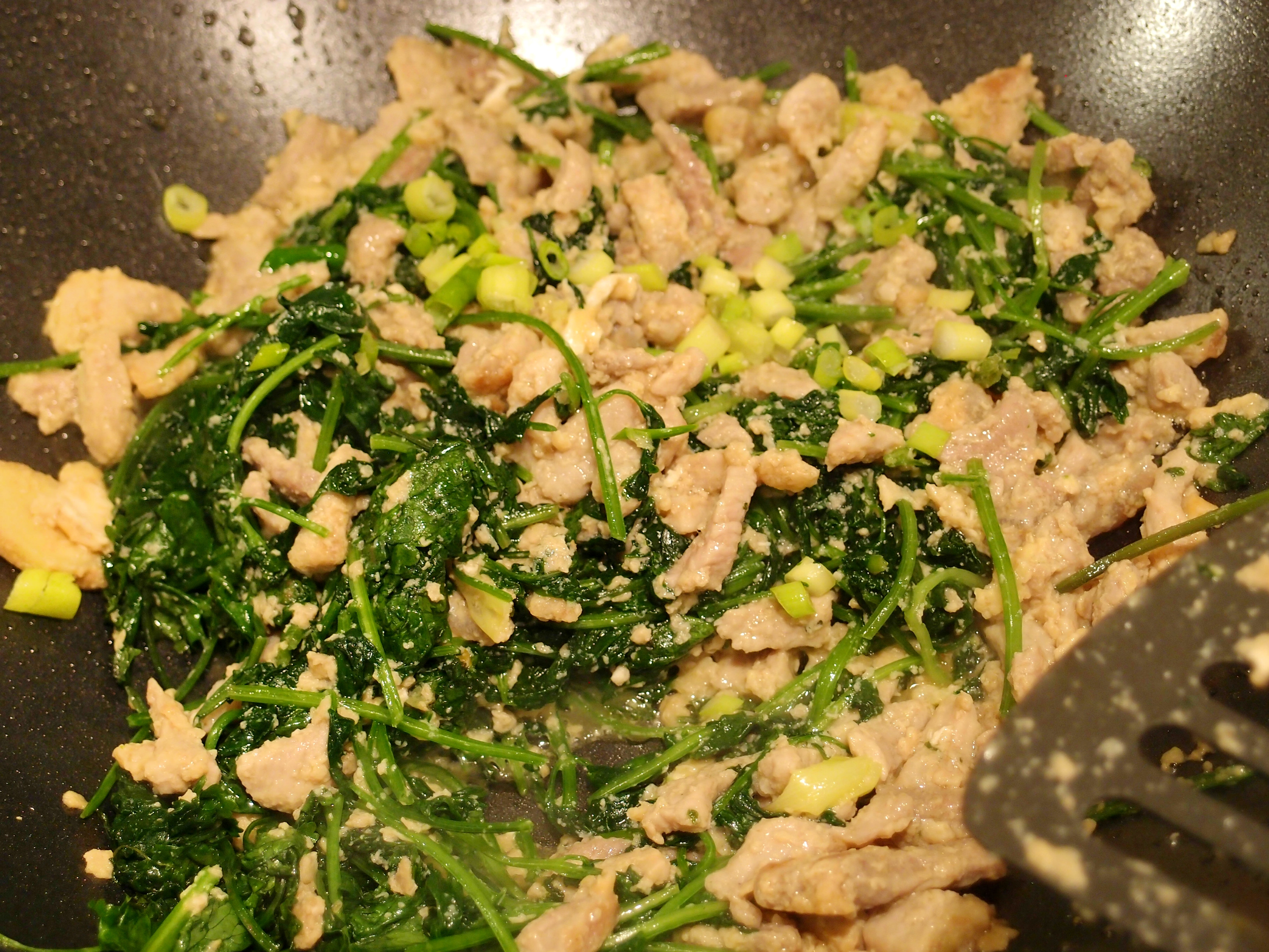 Shredded pork and coriander recipe (xiang cai chao rou si) – Blender ...