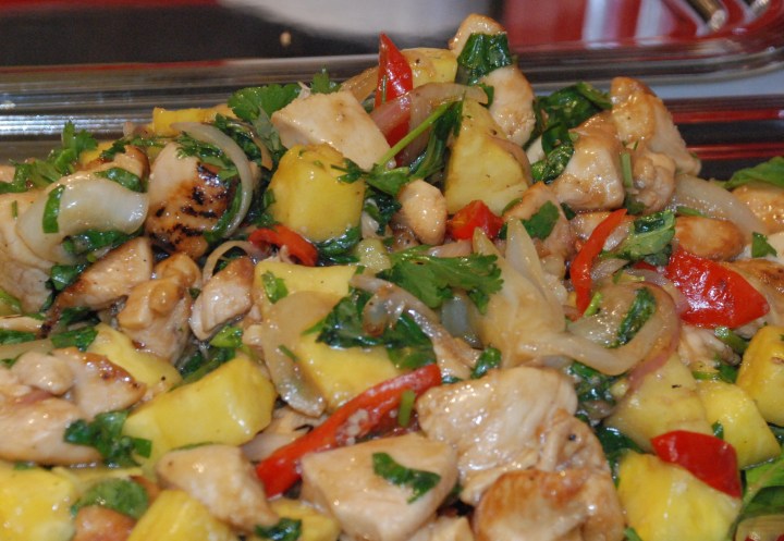 Ken Hom_interview_spicy chicken with pineapple_2