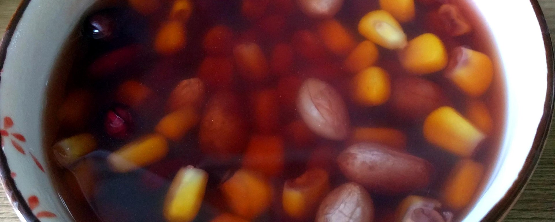 Corn and red kidney beans